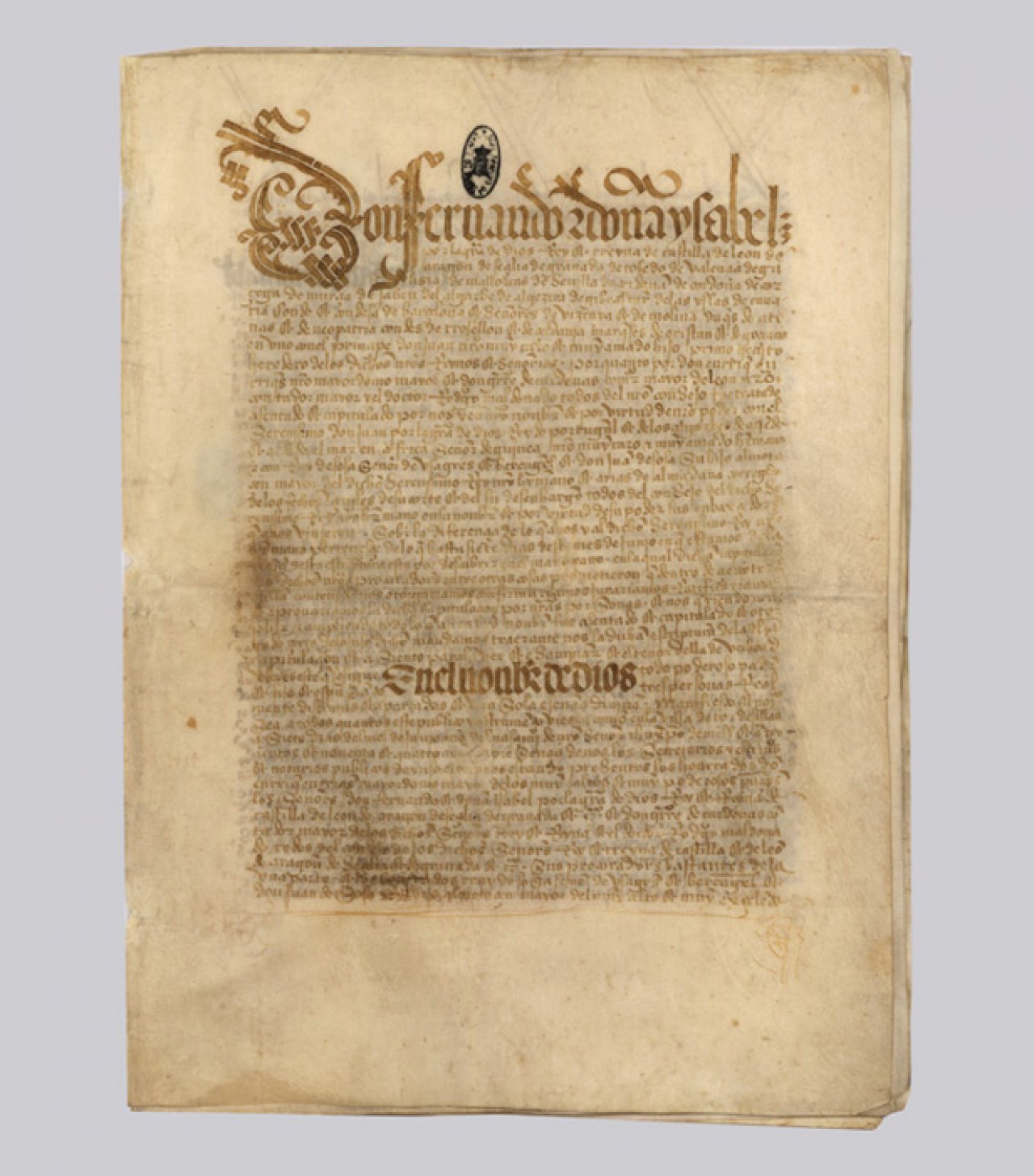 Тордесильясский договор, заключённый 7 июня 1494 года. Предоставлено kreml.ru
